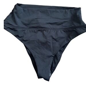 prAna Aurelia  Black Womens XS High Waisted Swim Bikini‎ Bottoms NWT